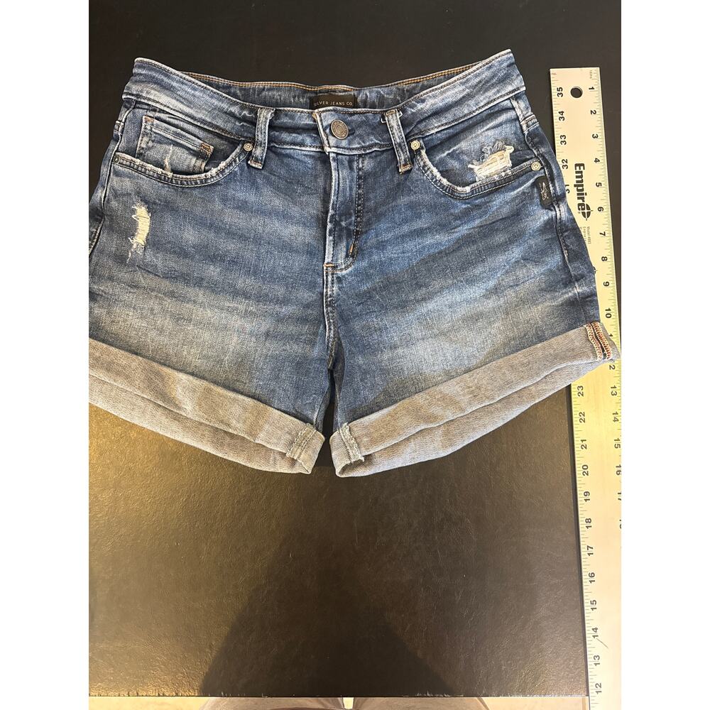 Silver Jeans boyfriend shorts W28/L4.5 dark wash